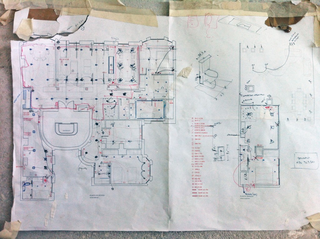 PV 45_plano de luces en obra